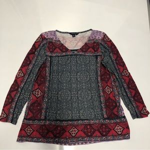 Lucky brand top blouse size M